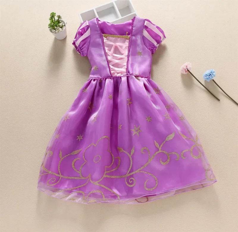 Deluxe Disney Princess Dress For Girls With Appliques Party - ToylandEU