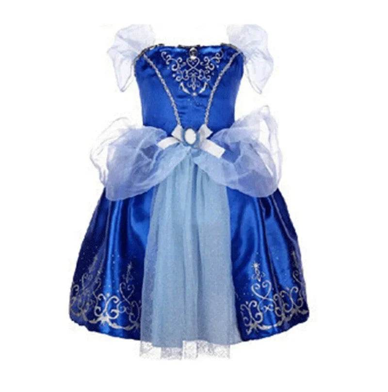 Deluxe Disney Princess Dress For Girls With Appliques Party - ToylandEU