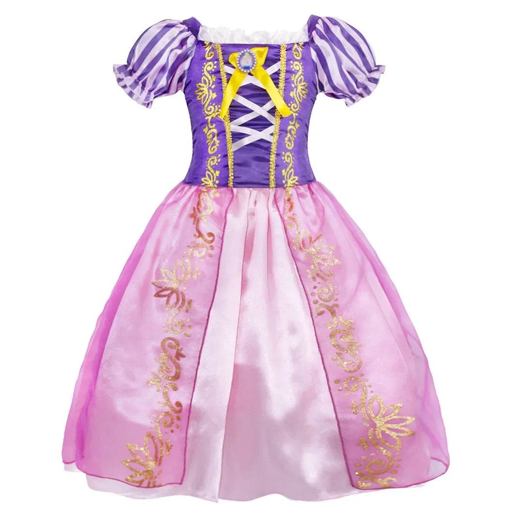 Deluxe Disney Princess Dress For Girls With Appliques Party - ToylandEU