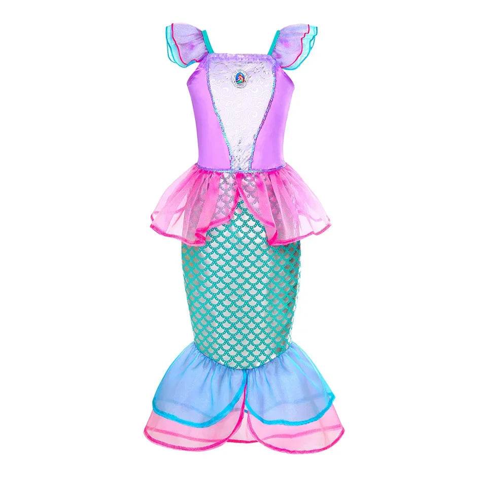 Deluxe Disney Princess Dress For Girls With Appliques Party - ToylandEU