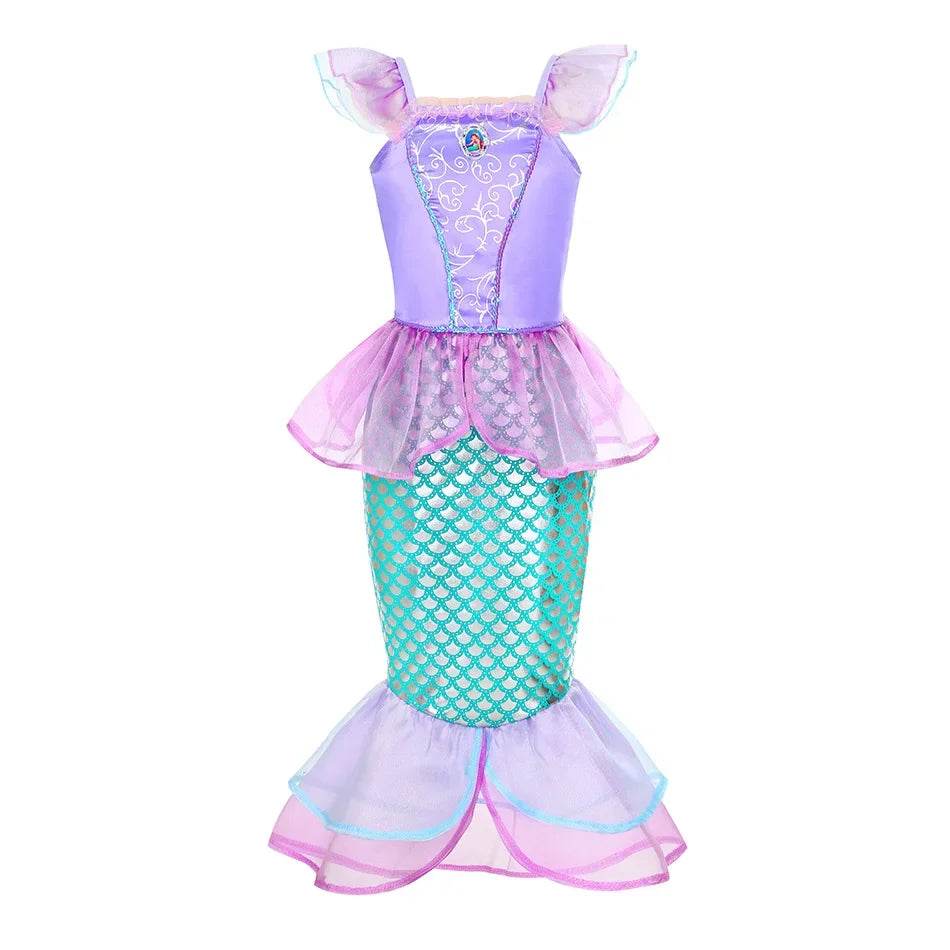 Deluxe Disney Princess Dress For Girls With Appliques Party - ToylandEU