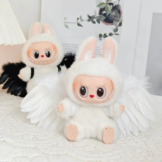 Deluxe Doll Accessories Black White Angel Wings Labubu 17cm - ToylandEU