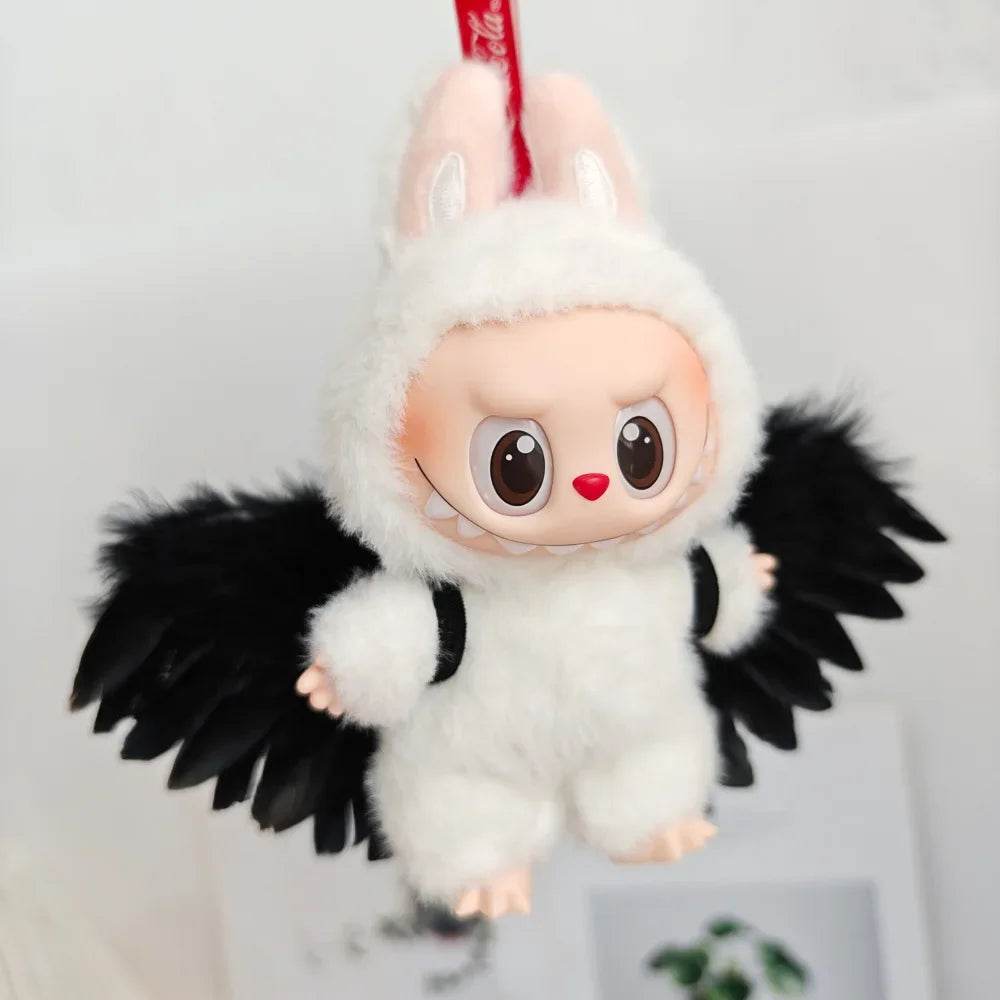 Deluxe Doll Accessories Black White Angel Wings Labubu 17cm - ToylandEU