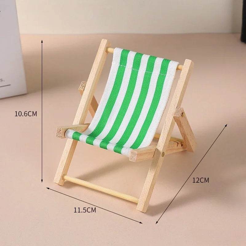 Deluxe Doll Chair Accessory Wooden Beach Recliner For Dolls - ToylandEU