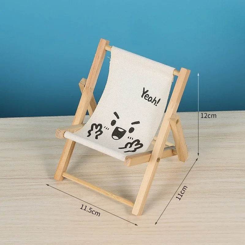 Deluxe Doll Chair Accessory Wooden Beach Recliner For Dolls - ToylandEU