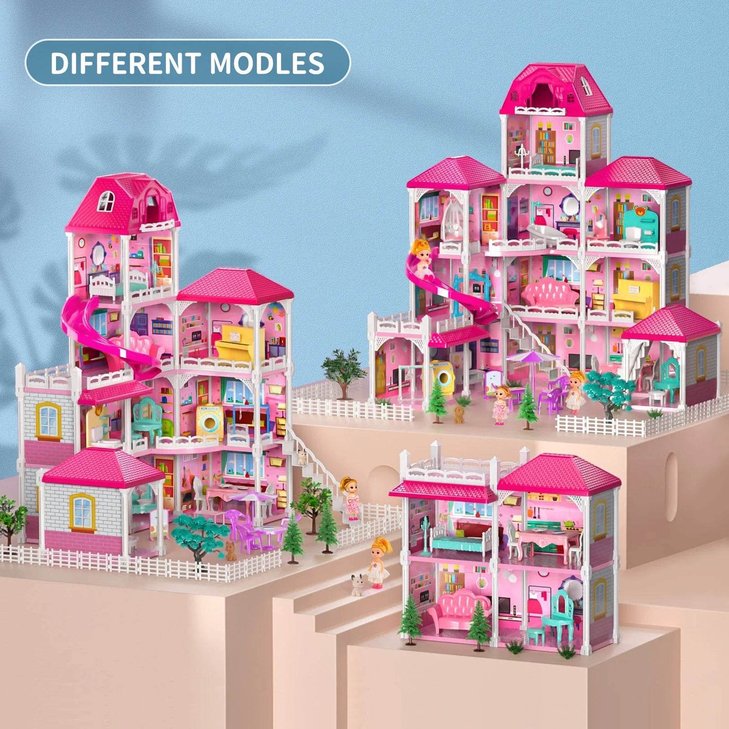 Deluxe Doll House With 12 Rooms For Girls Aged 3 To 8 - ToylandEU