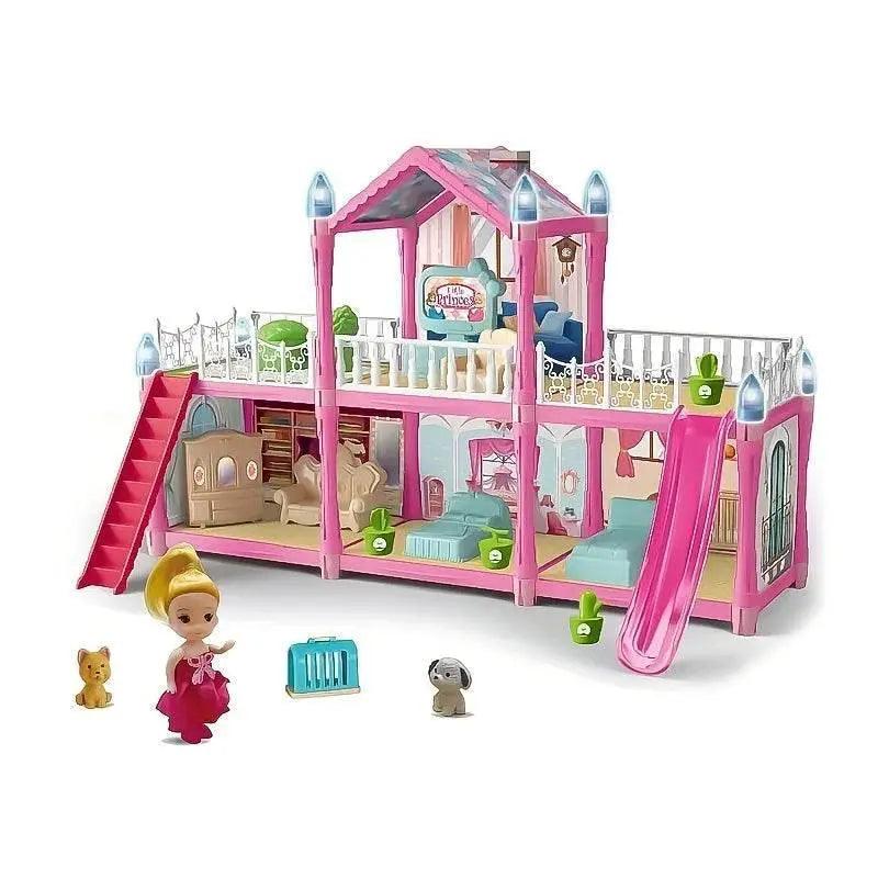  Deluxe Dollhouse Villa 3 Level Furniture Set Toyland EU -  ToylandEU™