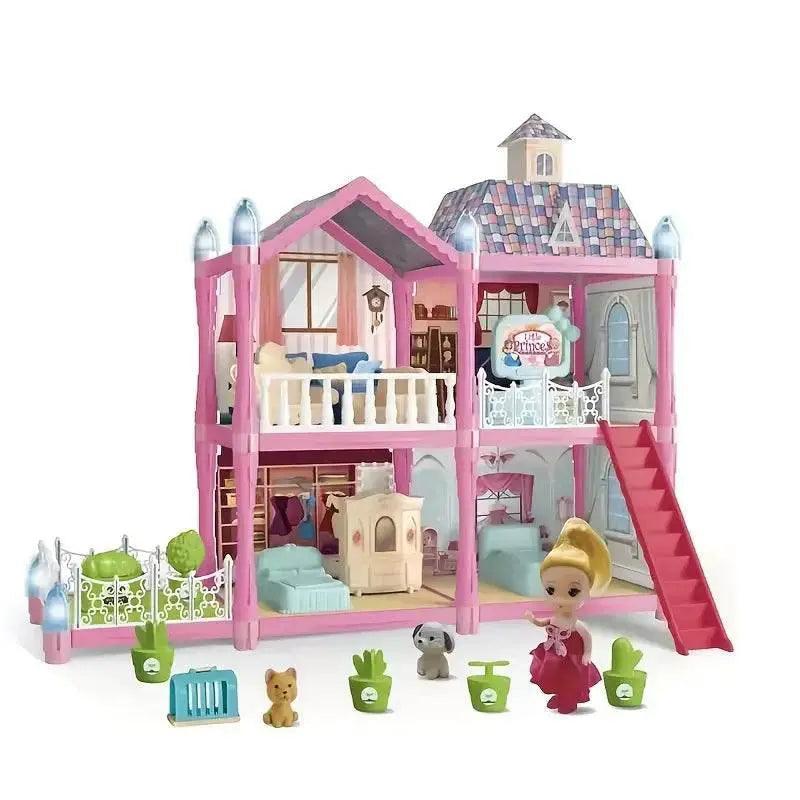  Deluxe Dollhouse Villa 3 Level Furniture Set Toyland EU -  ToylandEU™