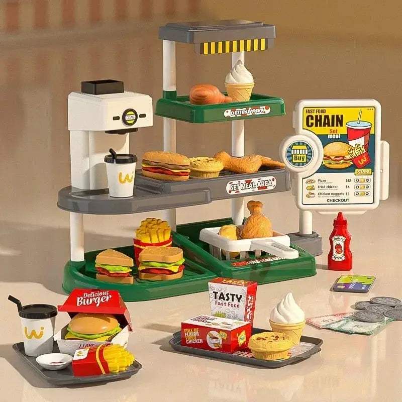  Deluxe Fast Food Pretend Play 71 Toy Set Toyland EU -  ToylandEU™
