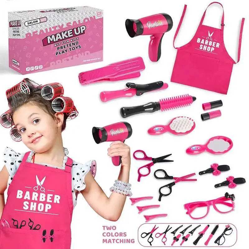 Deluxe Girls Beauty Salon Playset with Realistic Hair Cutting Tools for Creative Pretend Play Ages 3 to 6 - ToylandEU