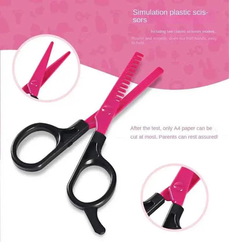 Deluxe Girls Beauty Salon Playset with Realistic Hair Cutting Tools for Creative Pretend Play Ages 3 to 6 - ToylandEU