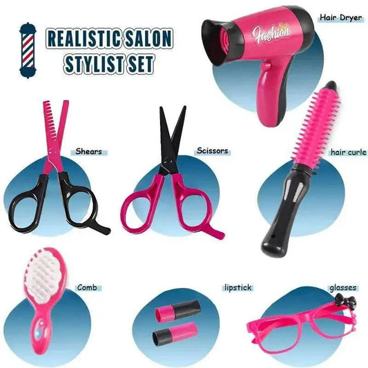  Deluxe Girls Beauty Salon Playset with Realistic Tools -  ToylandEU™