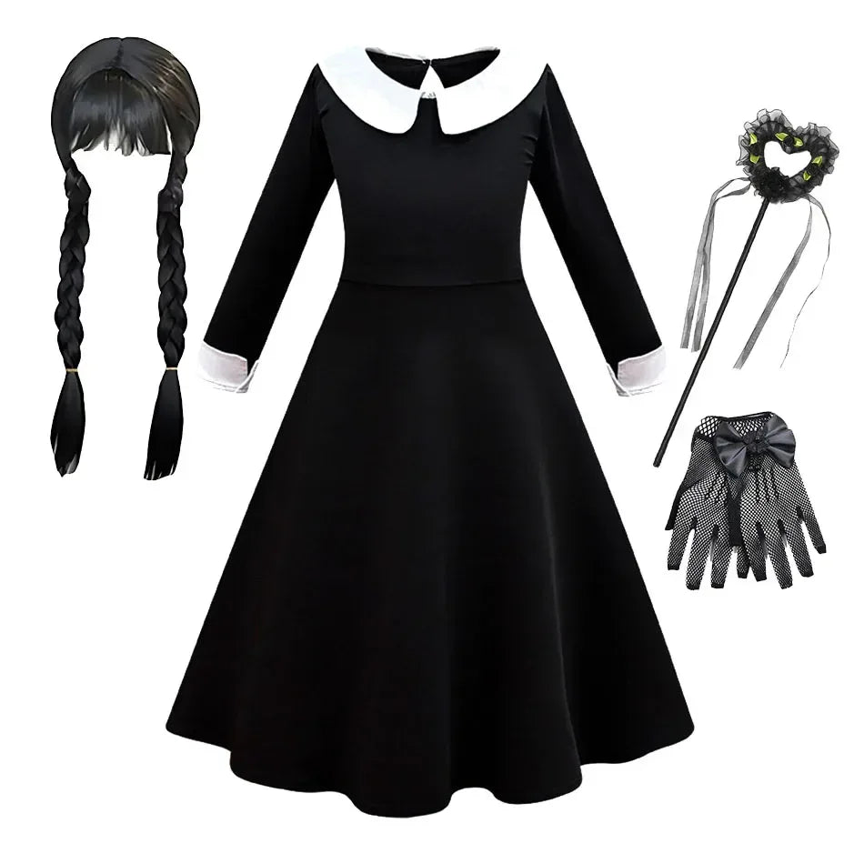 Deluxe Girls Dress Patchwork Witch Theme For Halloween Cosplay - ToylandEU