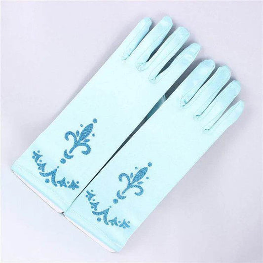 Deluxe Girls Gloves Snowflake Printed Full Finger Stage - ToylandEU
