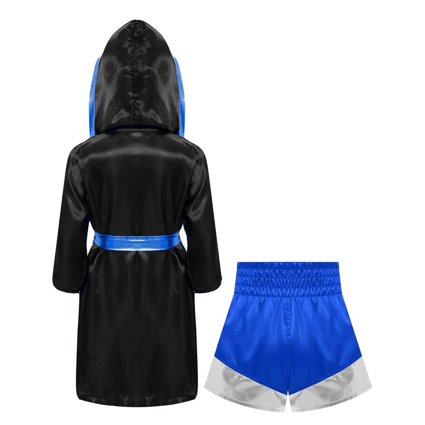 Deluxe Kids Boxing Robe Belted Hooded Metallic For Halloween - ToylandEU