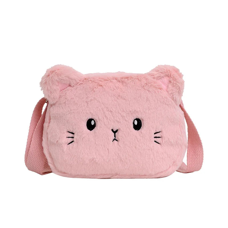 Deluxe Kids Messenger Bag Kawaii Cartoon Cat Plush Design With High Capacity For Girls Outdoor Adventures - ToylandEU