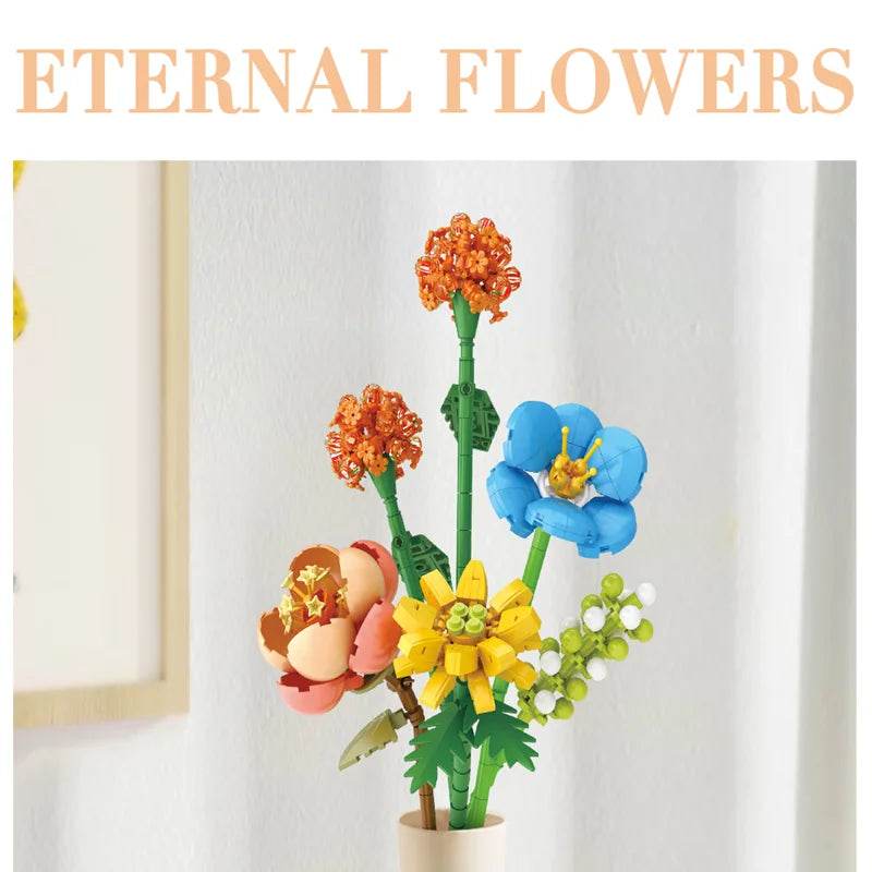 Deluxe Lego Compatible Blocks Potted Cherry Tree For Girls - ToylandEU