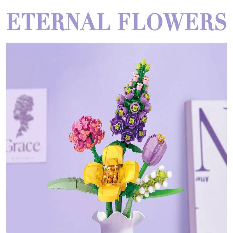 Deluxe Lego Compatible Blocks Potted Cherry Tree For Girls - ToylandEU