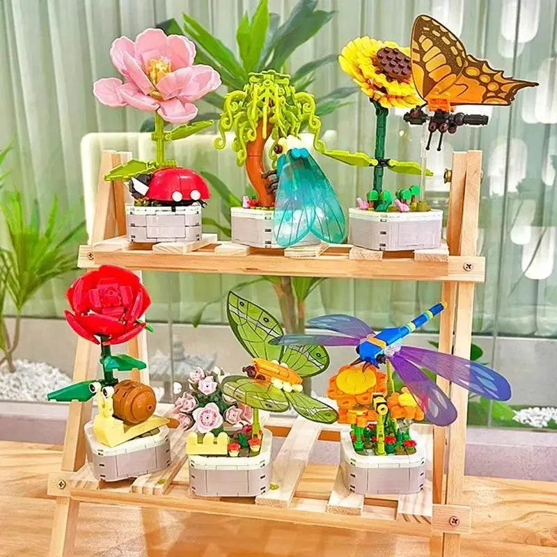  Deluxe Lego Insect Flower Pot 3D Blocks Toyland EU -  ToylandEU™