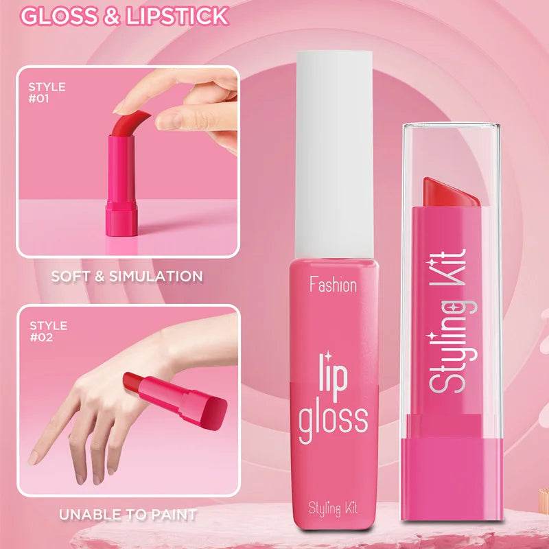 Deluxe Makeup Toy Set for Girls Featuring Vibrant Lipstick and Eyeshadow for Creative Play and Birthday Gifts - ToylandEU