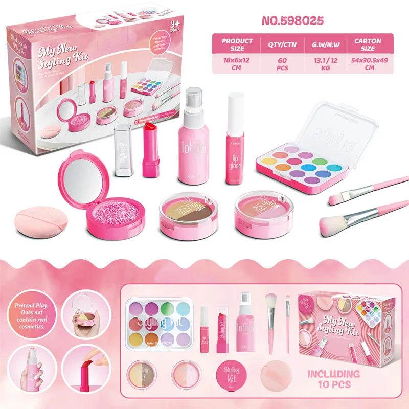 Deluxe Makeup Toy Set for Girls Featuring Vibrant Lipstick and Eyeshadow for Creative Play and Birthday Gifts - ToylandEU