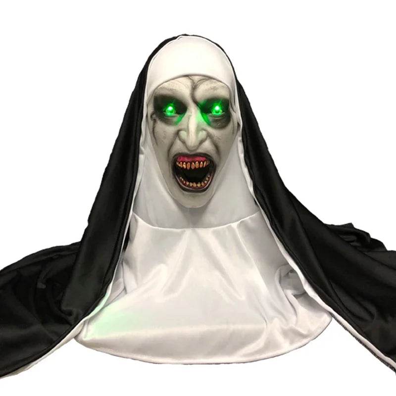 Deluxe Masks Led Light Nun Mask For Halloween Cosplay Unisex - ToylandEU