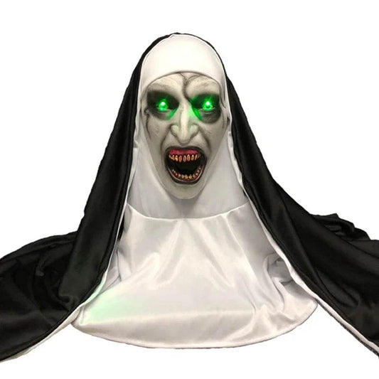 Deluxe Masks Led Light Nun Mask For Halloween Cosplay Unisex - ToylandEU
