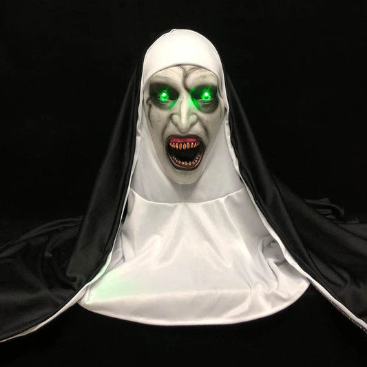 Deluxe Masks Led Light Nun Mask For Halloween Cosplay Unisex - ToylandEU
