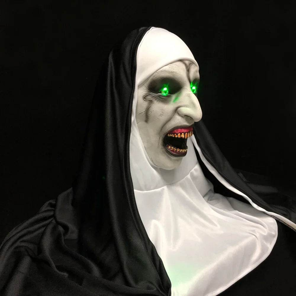 Deluxe Masks Led Light Nun Mask For Halloween Cosplay Unisex - ToylandEU