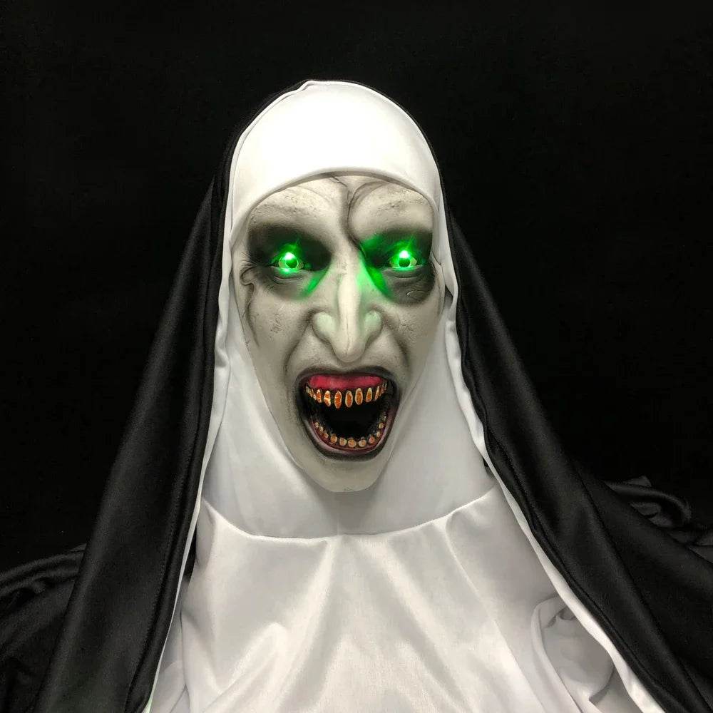 Deluxe Masks Led Light Nun Mask For Halloween Cosplay Unisex - ToylandEU