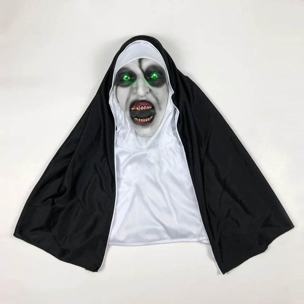 Deluxe Masks Led Light Nun Mask For Halloween Cosplay Unisex - ToylandEU