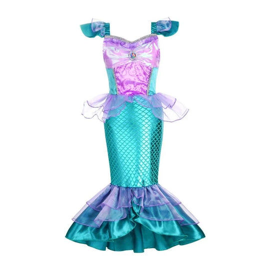 Deluxe Mermaid Costume For Girls Ankle Length Party - ToylandEU