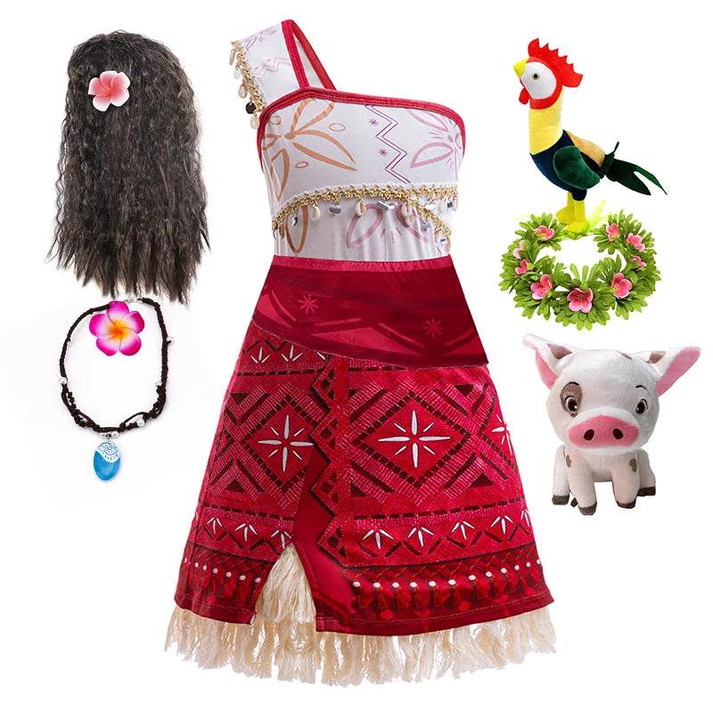 Deluxe Moana Costume Movie Theme For Girls Halloween - ToylandEU
