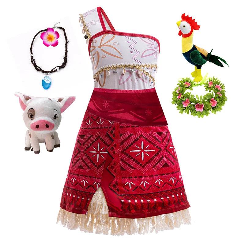 Deluxe Moana Costume Movie Theme For Girls Halloween - ToylandEU