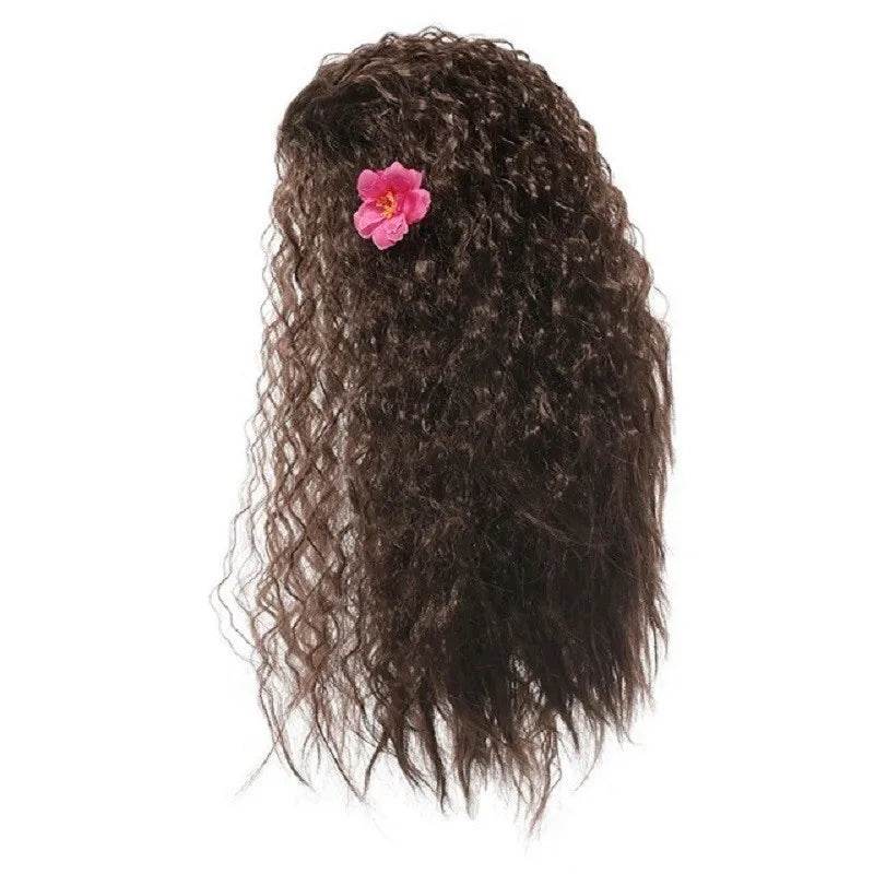 Deluxe Moana Costume Set Wig And Flower Clip For Girls - ToylandEU