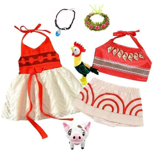  Deluxe Moana Costume Two Piece Dress Toyland EU -  ToylandEU™