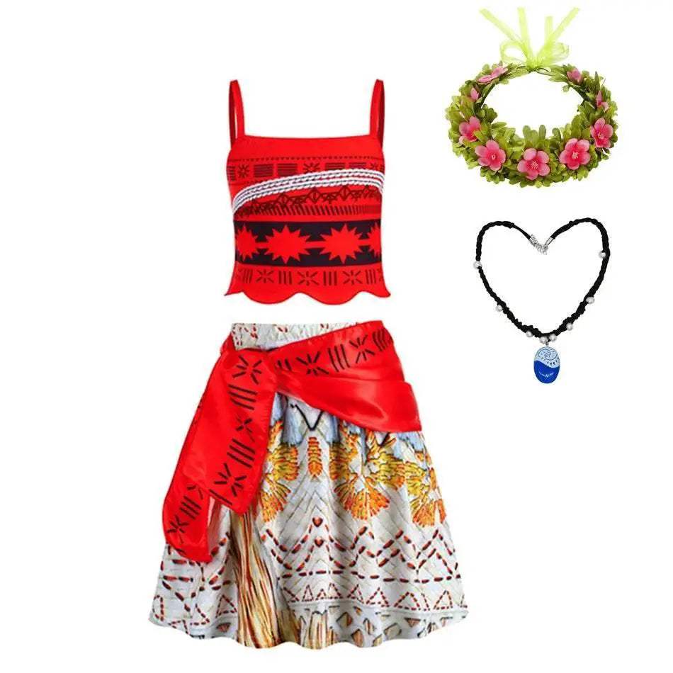  Deluxe Moana Dress Cosplay Set For Girls Toyland EU -  ToylandEU™
