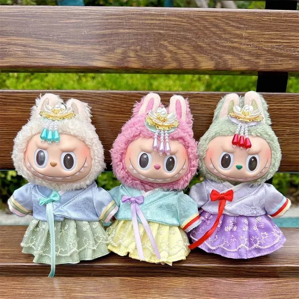 Deluxe Plush Doll Clothes Hanbok Dress For Labubu Dolls - ToylandEU