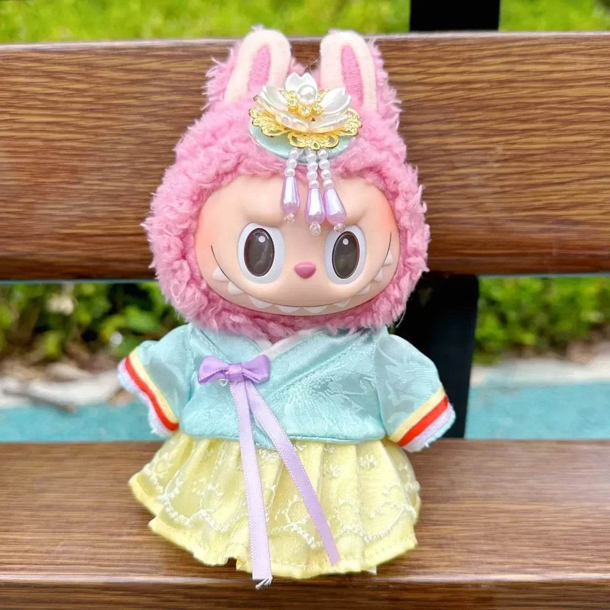 Deluxe Plush Doll Clothes Hanbok Dress For Labubu Dolls - ToylandEU