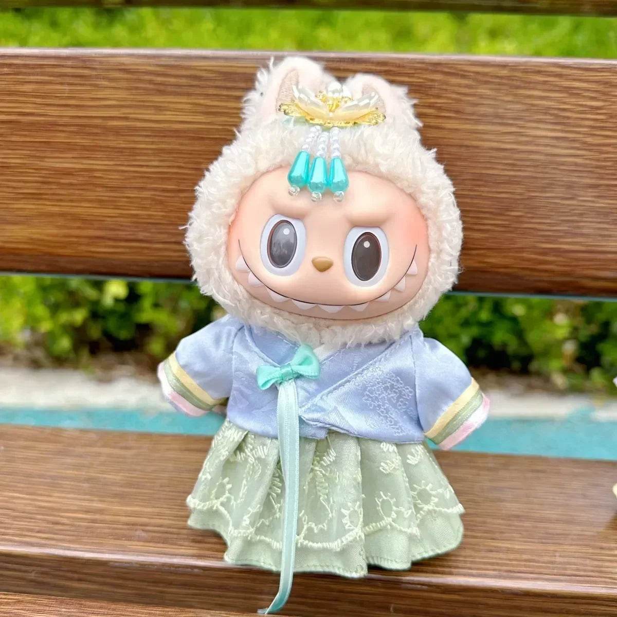 Deluxe Plush Doll Clothes Hanbok Dress For Labubu Dolls - ToylandEU
