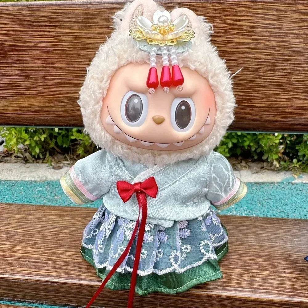 Deluxe Plush Doll Clothes Hanbok Dress For Labubu Dolls - ToylandEU