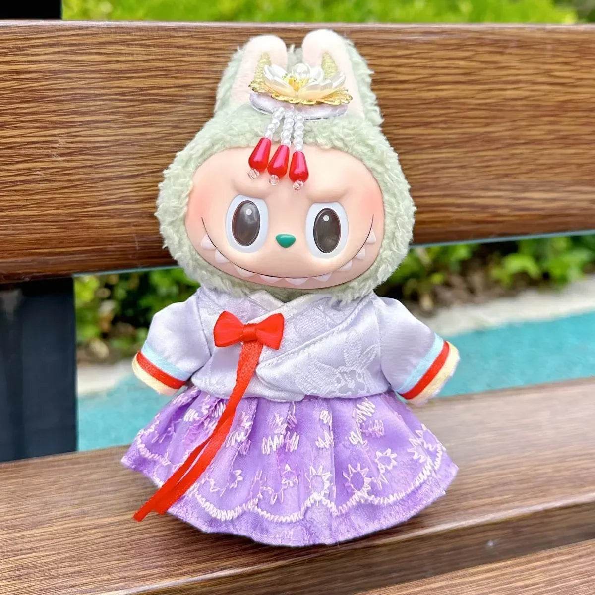 Deluxe Plush Doll Clothes Hanbok Dress For Labubu Dolls - ToylandEU