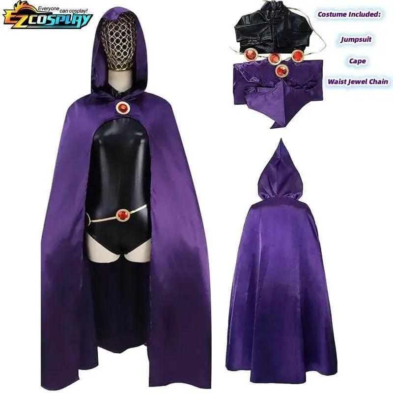  Deluxe Raven Cosplay Jumpsuit 2in Belt Toyland EU -  ToylandEU™