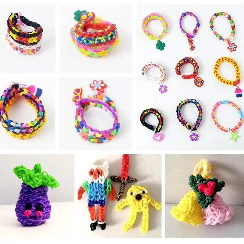  Deluxe Rubber Band Loom Bracelet Kit 4 Beads Toyland EU -  ToylandEU™