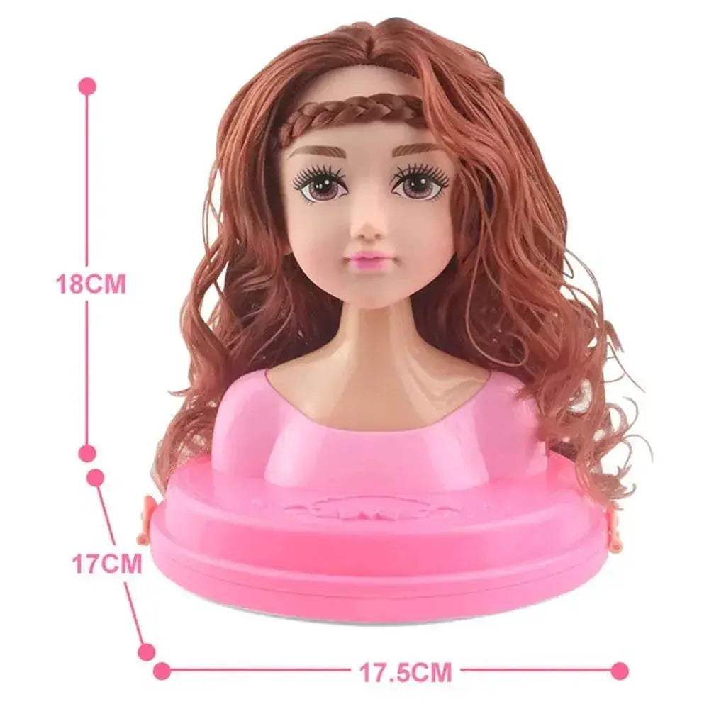 Deluxe Styling Head Makeup Set with Comb for Creative Pretend Play for Little Girls - ToylandEU