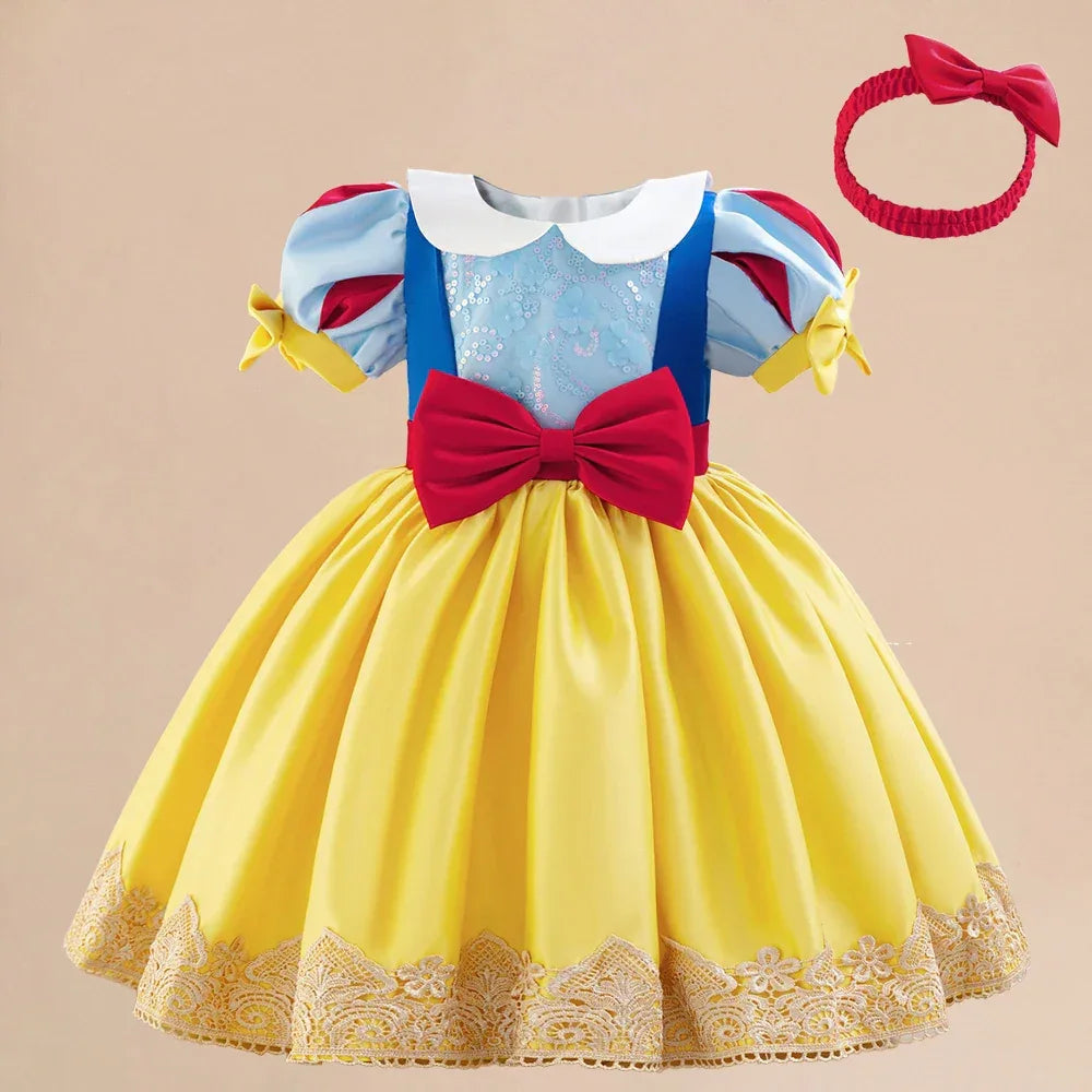 Deluxe Toddler Snow White Princess Costume With Headband For Girls - ToylandEU