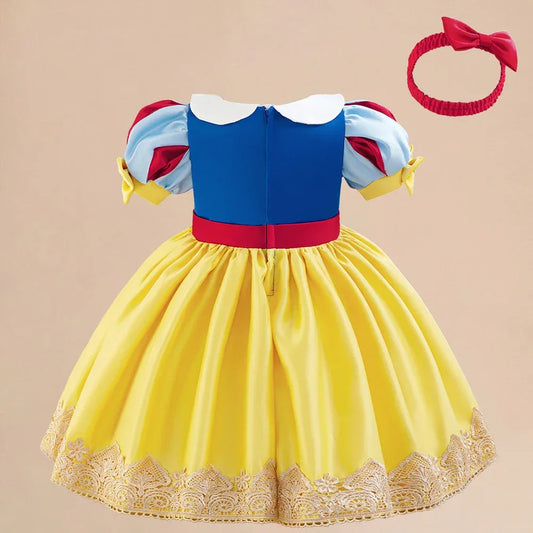 Deluxe Toddler Snow White Princess Costume With Headband For Girls - ToylandEU
