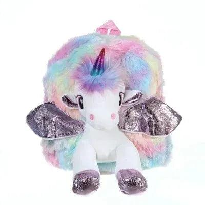  Deluxe Unicorn Backpack 3D Fur Design Toyland EU -  ToylandEU™