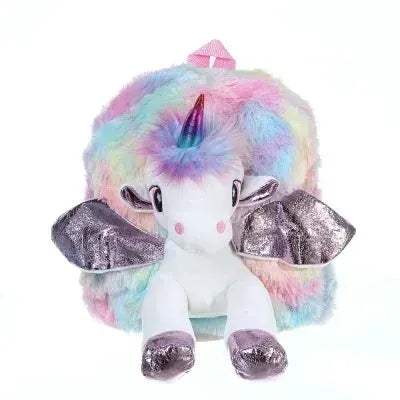  Deluxe Unicorn Backpack 3D Fur Design Toyland EU -  ToylandEU™