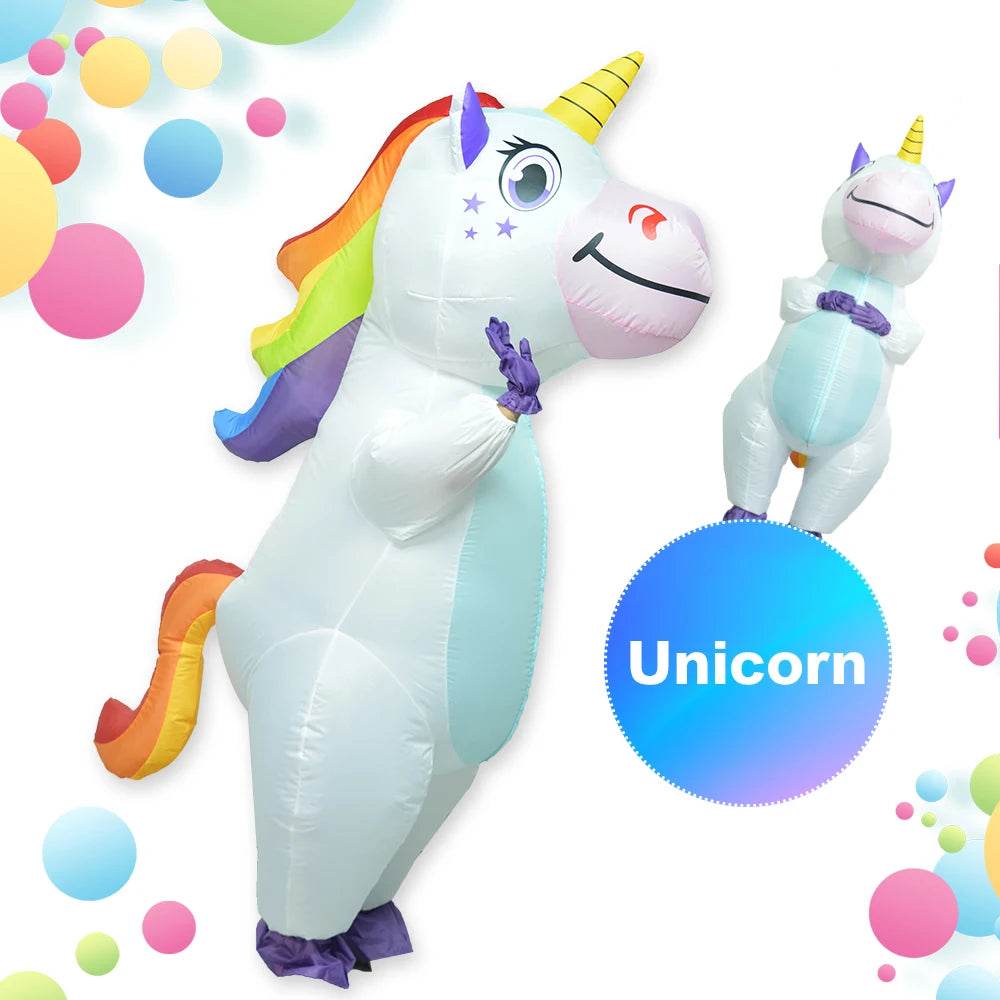 Deluxe Unicorn Costume Inflatable For Adults And Kids Party - ToylandEU